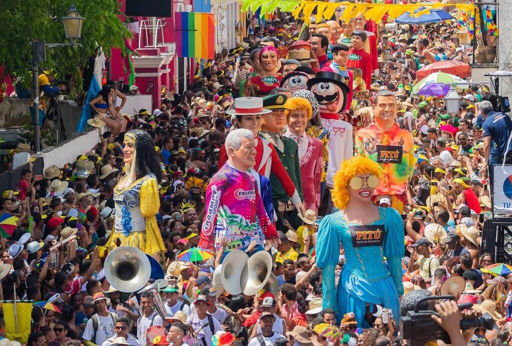 Carnival In Olinda. Image: Arquimedes Santos, Wikimedia Commons. 