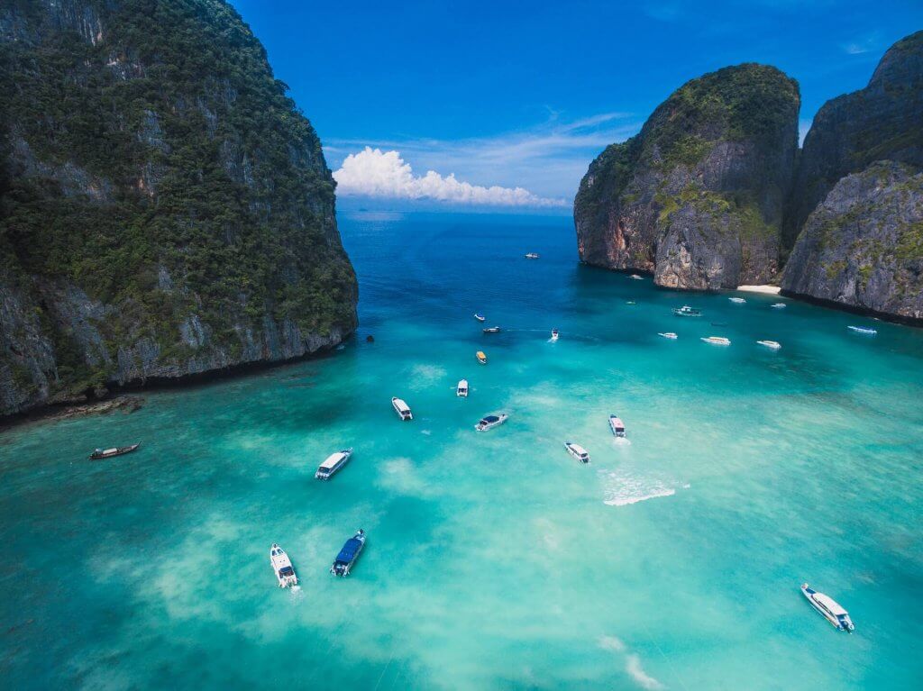 Maya Bay. Image: Humphrey Muleba, Unsplash. 